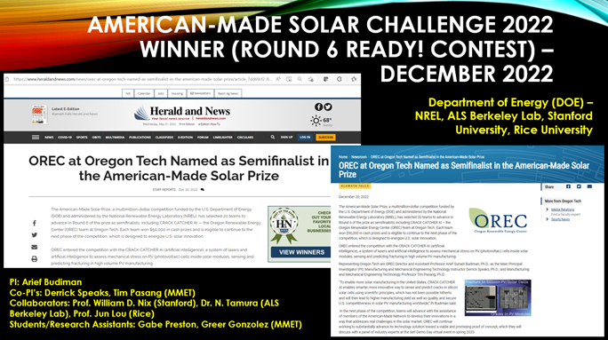 Crack Catcher AI - Winner of American-Made Solar Innovation Challenge 2022