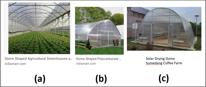Dome-Shaped agriculture greenhouses