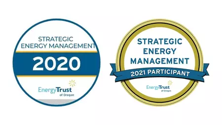 Energy Trust SEM Participation Badges for 2020 & 2021