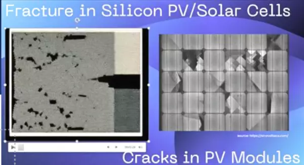 Figure 2 -Fracture Silicon PV-Solar Cells