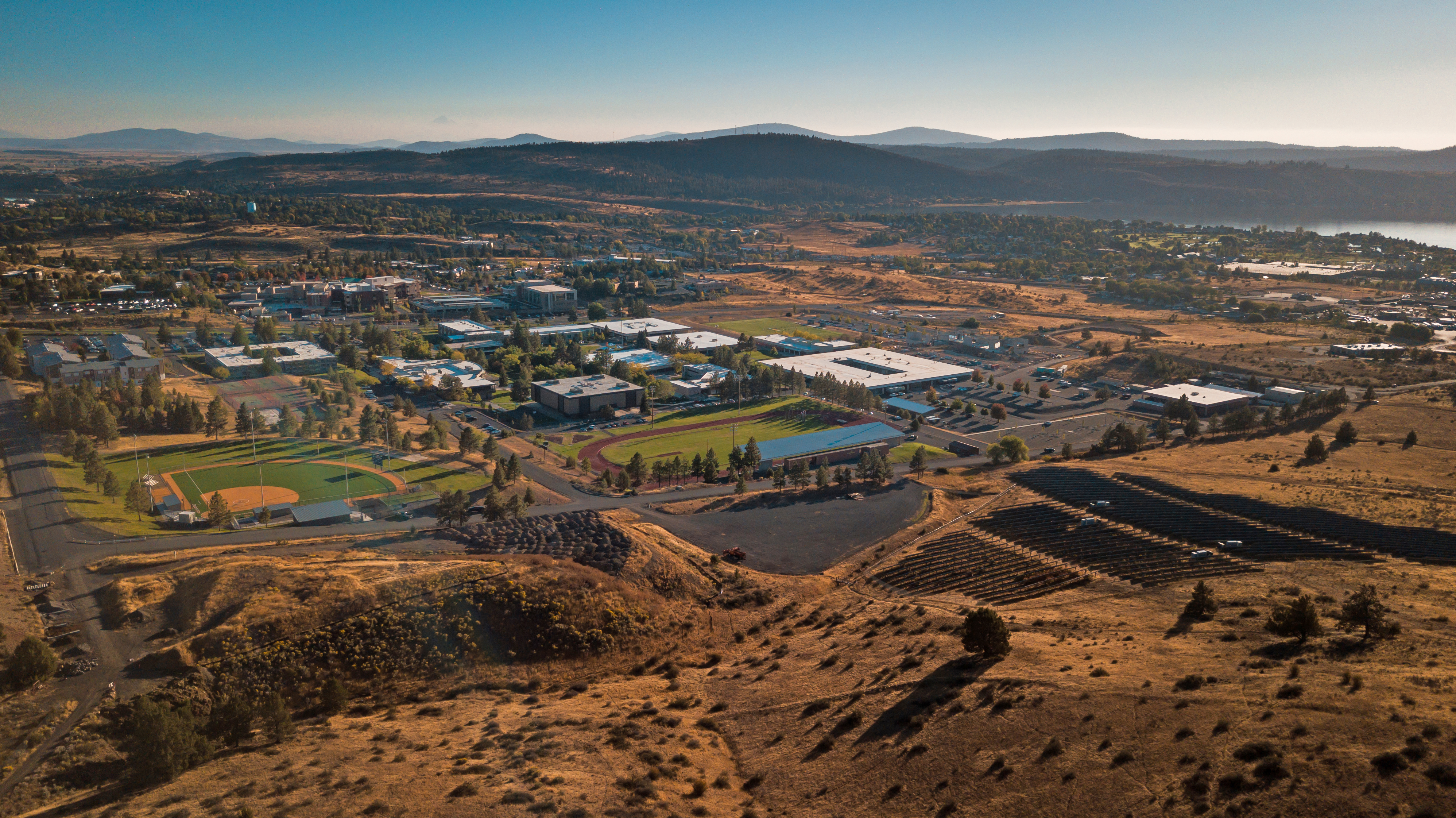 Picture of KF campus from the hill overlooking it