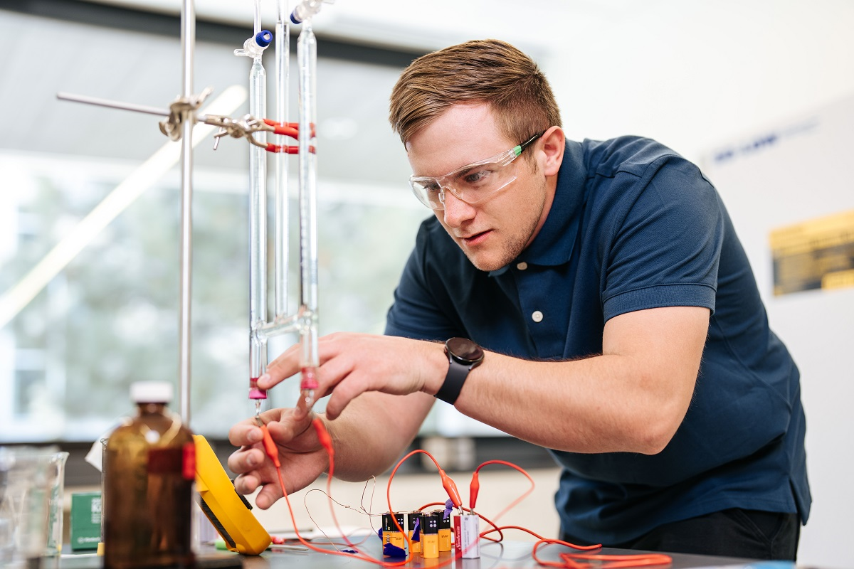 Student in Lab