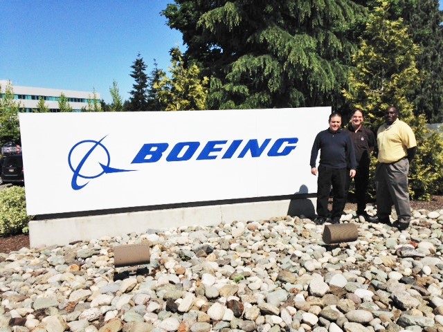 Boeing sign