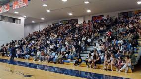 President Naganathan speaking to incoming students at New Student Orientation in Sept