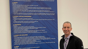 Riley with ASCE Code of Ethics Poster