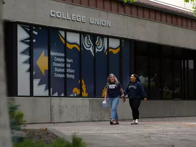 Students at College Union