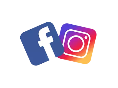 Facebook and Instagram logos
