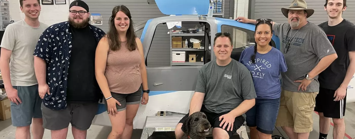 Mechanical Engineering Senior Project team traveled to Arizona to install the first accessible airplane door which they designed and manufactured.