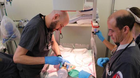 Respiratory Care Students in Lab