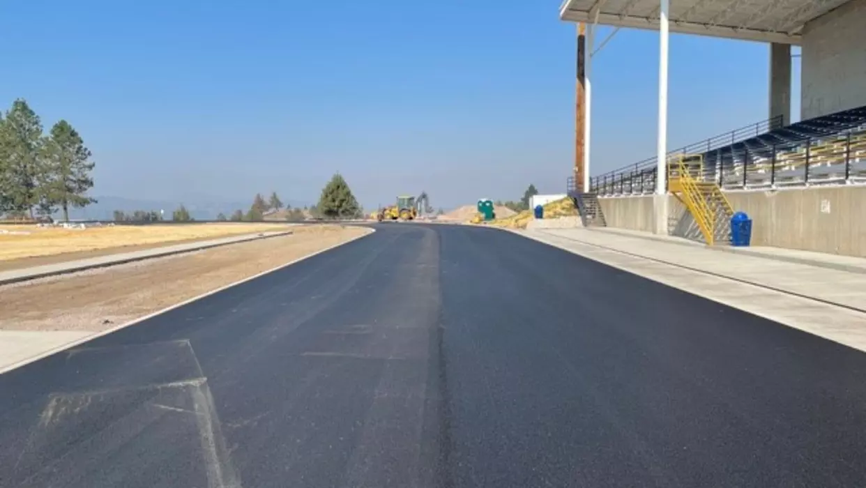 New Track Looking West - August 2021