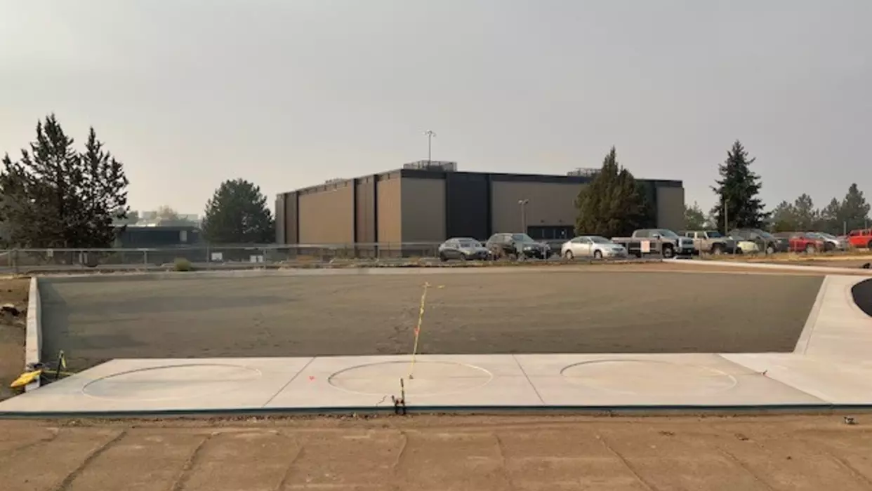 Shot put area looking southwest - August 2021