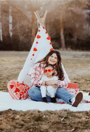 Kristalina Derry with daughter