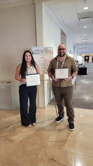 Cali West and Will Duarte at SNMMI Orlando