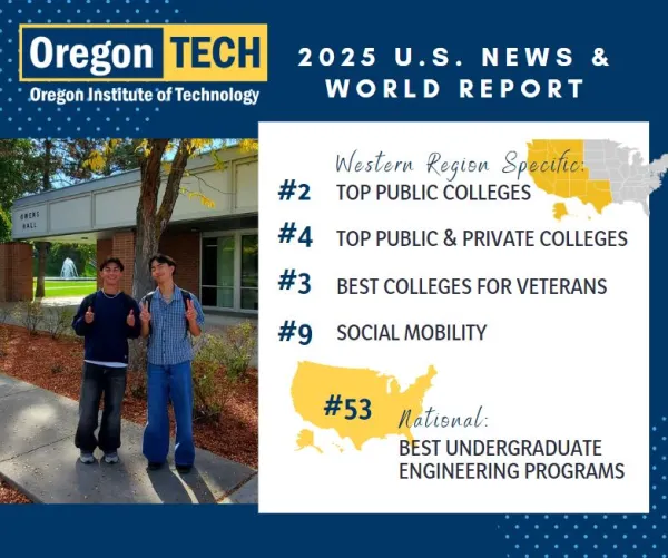 2025 US News Oregon Tech Ranking